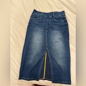 Halara Women's Blue Stretch Denim Skirt